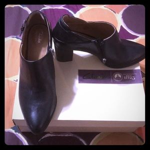 Black booties by Clark’s